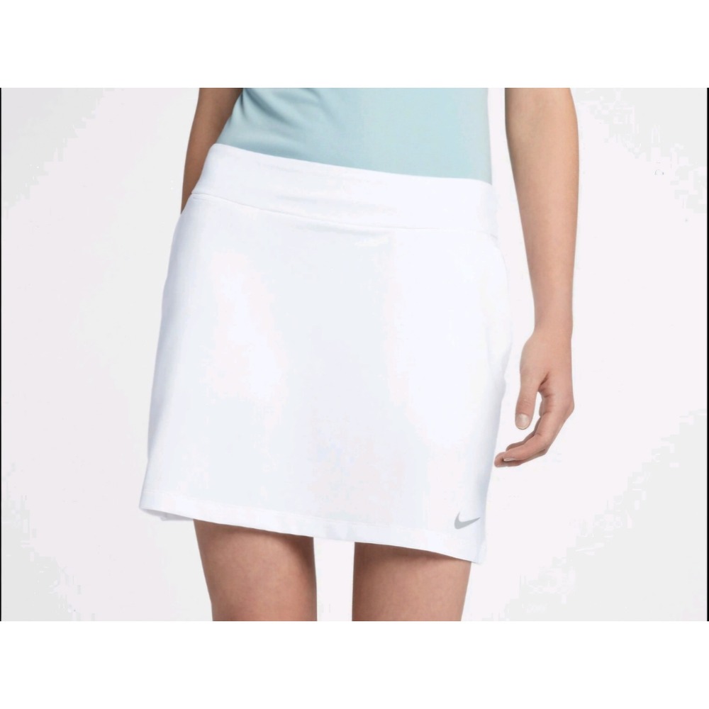 Nike Golf Dri-FIT White Athletic Skort Skirt XS Built-in Shorts Pocket